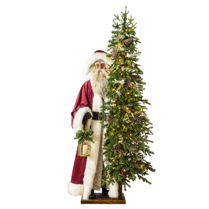 6' Biltmore® Life-Size Black   Santa